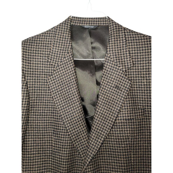 Mark Alexander Wool Blend Elbow Patch Blazer Sport Coat Tweed 40 Made in USA VTG - Picture 3 of 13